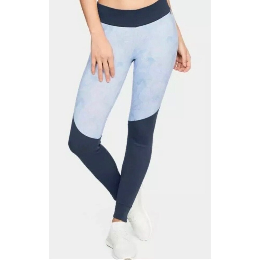 Under Armour Blue Unstoppable Ribbed Leggings